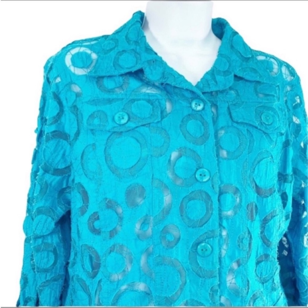 RUBY RD. Circle sheer top jacket 8 - Picture 2 of 7